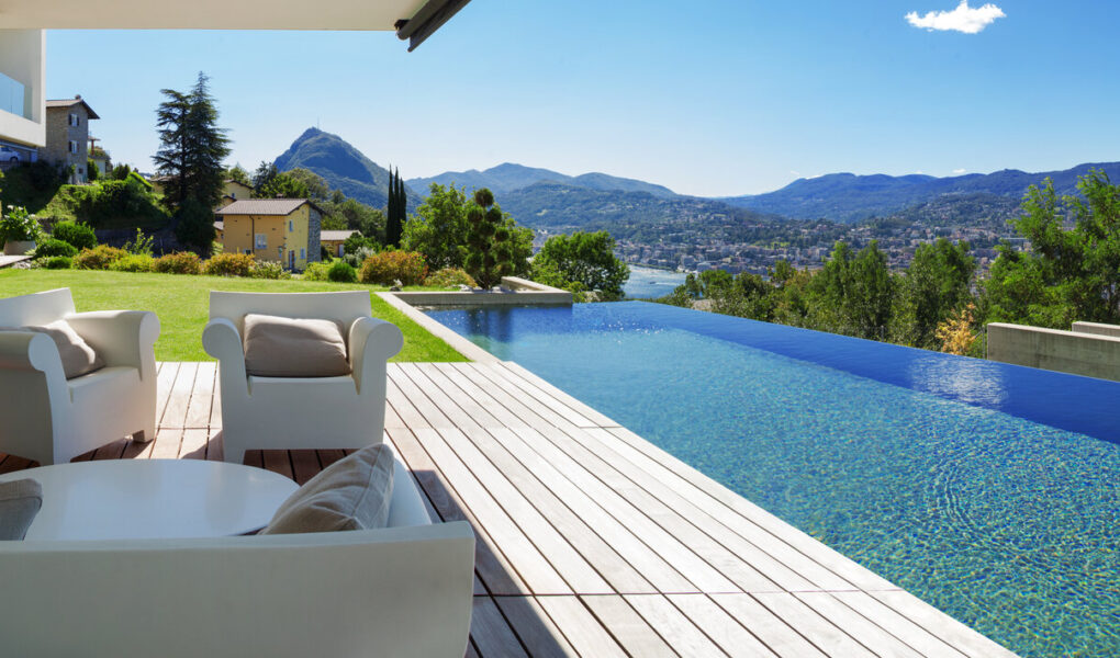 Modernes Haus mit Garten und Pool