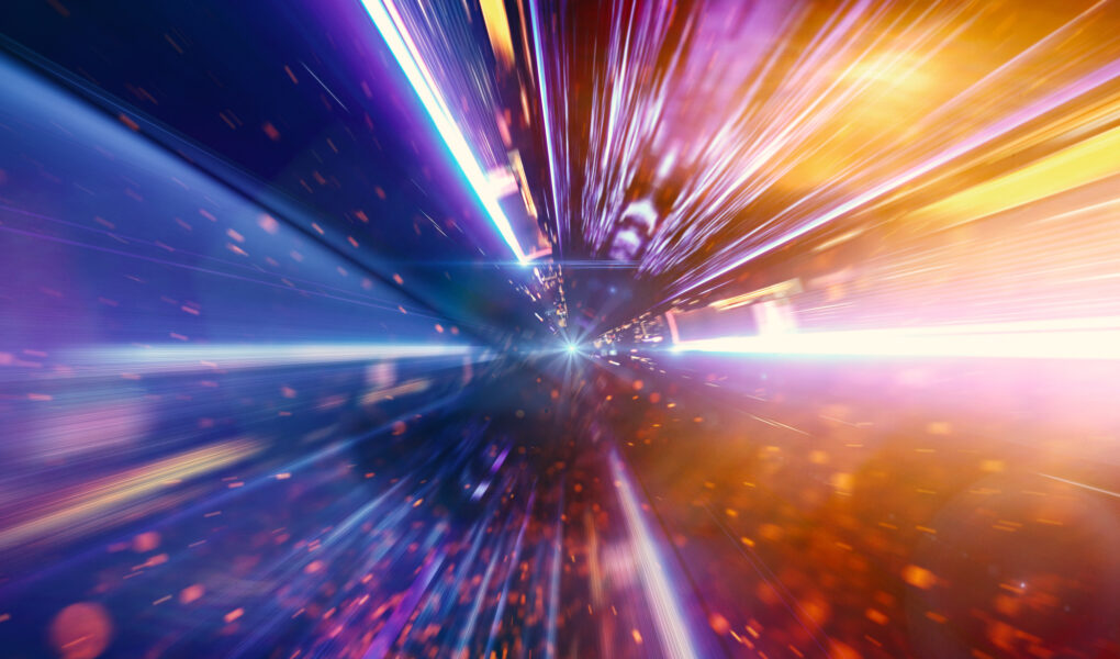 Daten fliegen mit Lichtgeschwindigkeit über die Datenautobahn
