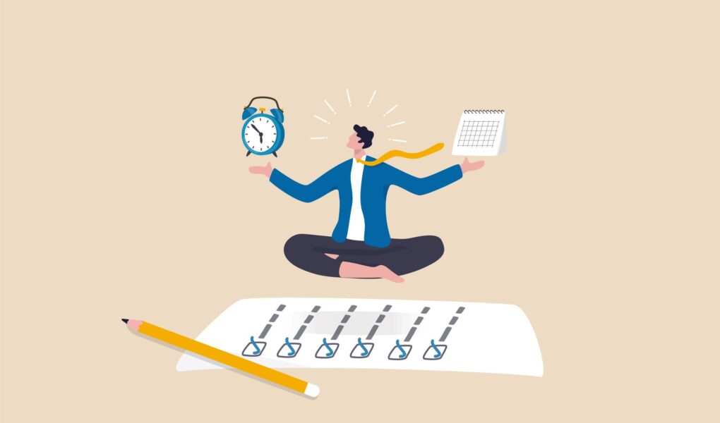 Zeitmanagement illustriert