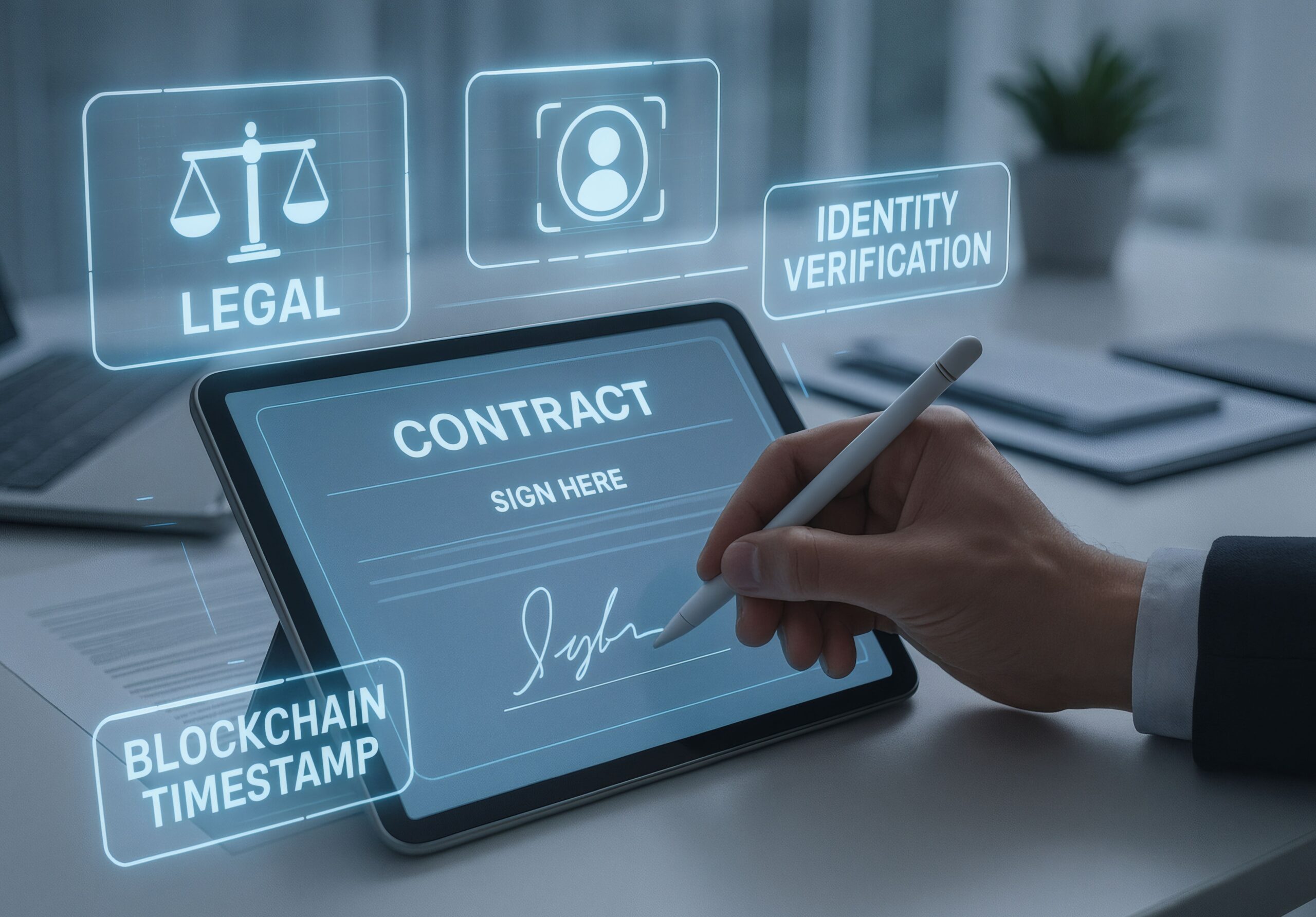 Digitale Vertragsunterzeichnung mit Blockchain-Technologie